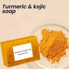 2PCS Jabón Turmeric Soap, Jabón suave de cúrcuma y limón