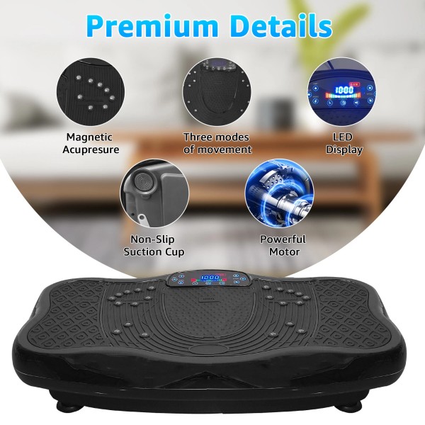 Unbranded NEW Compact Vibration Plate Exercise Machine, Full Whole Body