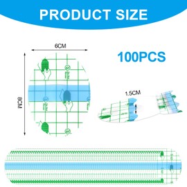 Aolso Adult Disposable Waterproof Ear Stickers, Pack of 100 Waterproof Ear Covers, Waterproof Swimming Ear Stickers with Cotton Ear Plugs for Water Sports