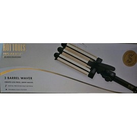 Hot Tools Pro Artist 24K Gold Digital 3 Barrel Hair Waver | Long Lasting Defined
