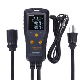 DIGITEN Digital Temperature Controller Simple Stage Thermostat Outlet Heating and Cooling Mode Chest Freezer Refrigerator Homemade Brew Fermenter Greenhouse 110V15A 1650W