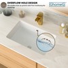 GhomeG 21 Inch Undermount Bathroom Sink Rectangular - 21"x13" White