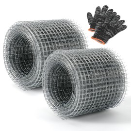 2 Rolls Wire Mesh Metal Mesh Fine Mesh 10 cm x 6 m Wire Mesh Raised Bed Mouse Trap Rodent Net Closure Vole Wire Mouse Grid