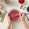 4 PCS Small Silicone Stirring Spoon, Reusable Mini Spatula Spoon