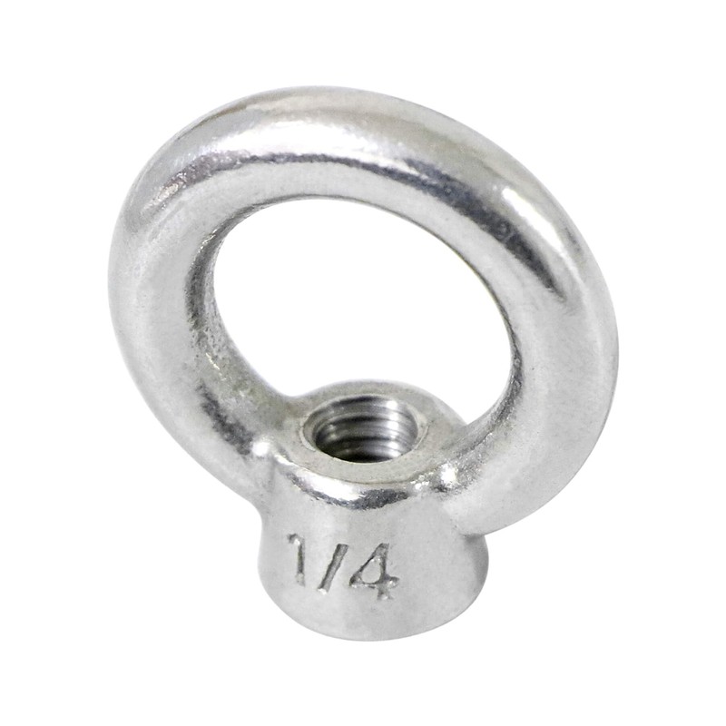 Qlvily 4 Packs 316 Stainless Steel Lifting Eye Nut 1/4"