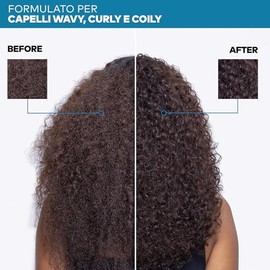 YELLOW PROFESSIONAL CURLS CURLY MASK 300 ml Mascarilla nutritiva efecto anticrespo para cabello ondulado, rizado y afro POTENCIADO CON BAOBAB OIL & MA
