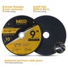MIDO Professional Abrasive 10 Pack Cut Off Wheels 9 Inch