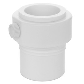 Pool Umbrella Pole Stabilizer Sleeve Adapter for Threaded Baja Deck Pool Sleeves, Umbrella Hole Holder Adapter Insert Fit 1.5" & 1.35" Umbrellas Pole- In Ground Pool Umbrella Attachment(White)