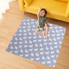 Waterproof Food Spill Mess Mat Portable Cute Cartoon Animal Pattern