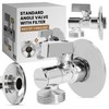 Angle Valve with Filter 1/2 Inch Male x 3/4 Inch