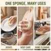 Esponja Vegetal Natural Lufa Blanca para Jabón Casero y Exfoliación