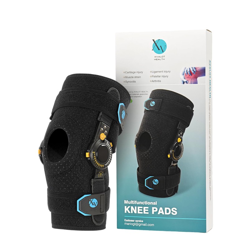 Xvalot Health Knee Support Rehabilitation Orthopedic with Adjustable Hinges for