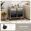 MAT EXPERT 12-Drawer Rolling Storage Cart, Mobile Utility Cart on