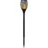 Star Flame LED Solar Torch, Black