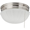 Westinghouse 6721000 Two-Light Flush-Mount Interior Ceiling Fixture with Pull Chain,