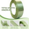 STQDEU Gift Ribbon Eucalyptus Green, 2.5 cm x 22 m