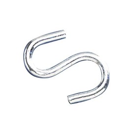 Faithfull CHSH5010 5mm S Hooks Galvanised (Pack of 10)