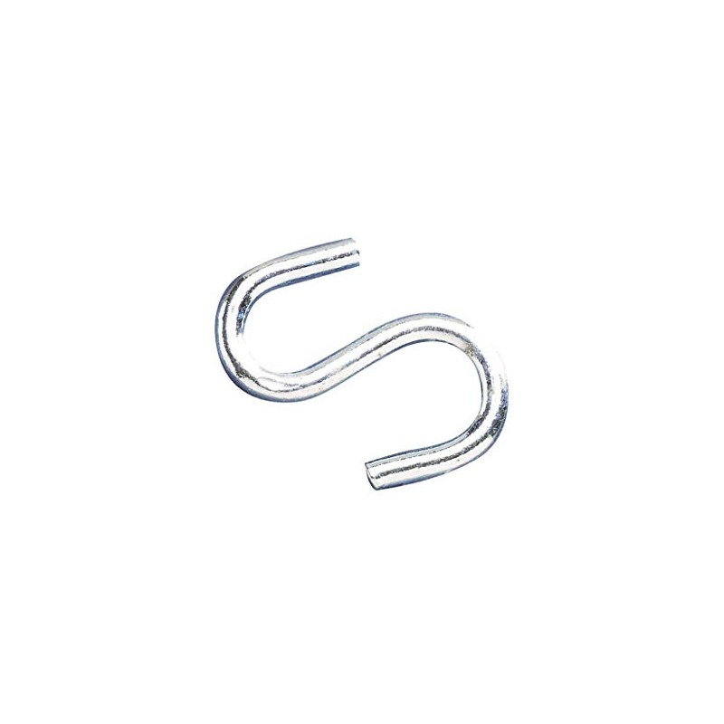 Faithfull CHSH5010 5mm S Hooks Galvanised (Pack of 10)