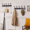 Dseap Coat Rack Wall Mounted - 5 Tri Hooks, Heavy