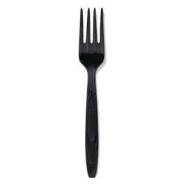 Preserve - Fork 100 Percent Recycled Plastic Medium Weight Cutlery Made in USA - 840 Count