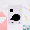 Azeeda 25cm 'Hedgehog Under The Moon' Satin Drawstring Bag/Pouch (SB00092532)