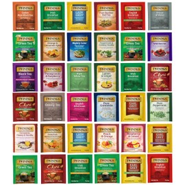 Twinings Tea Bags Sampler Assortment Variety Pack (144 Count) 36 Different Flavors for Tea Lovers: Her, Him, Women, Men, Couples, Family, Friends, Coworkers