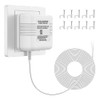 UL Certified Thermostat C Wire 24V Transformer, White Adapter Compatible