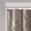 Madison Park Laurel Taupe Shower Curtain, Pieced Transitional Shower Curtains