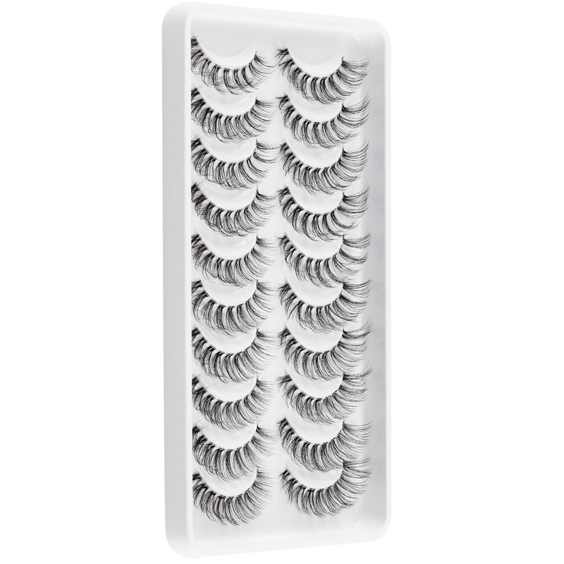 3D False Eyelashes, Natural Eyelashes, Pure Handmade Natural Look, Fluffy