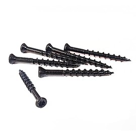 100 BLACK Stainless Steel Decking Screws 4mm x 40mm TORX T15 Small Trim Head
