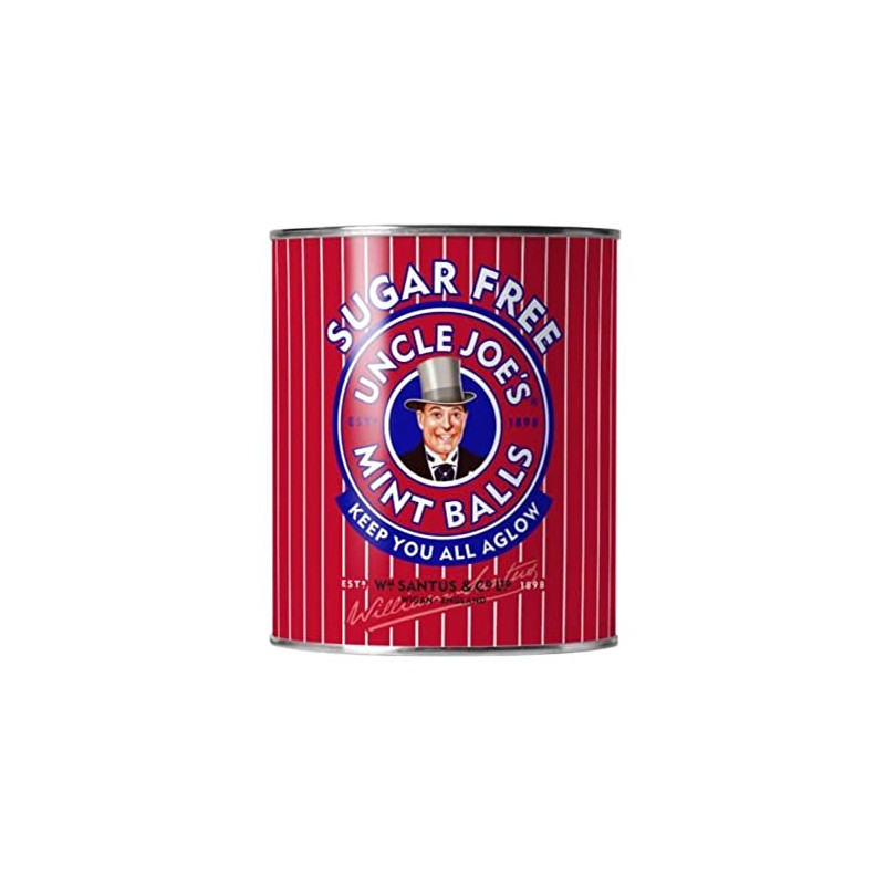 Uncle Joe's | Sugar Free Mint Balls | 120g Tin