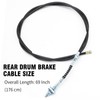 Zreneyfex Left Brake Clutch with 69" Rear Drum Brake Cable
