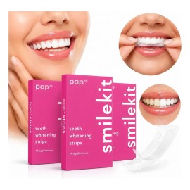42 Piezas Tiras Blanqueadoras De Dientes Rojas - Sesión Sin Peróxido Y Seguras Para El Esmalte