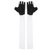 A Pair White Elastic Polyurethane Outdoor Cycling Anti Skid Sunscreen