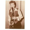 I LOVE LUCY-LUCY PLAYING SAXOPHONE-4"X6