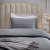 Lifewit Single Duvet Cover Set, Satin Stripe Reversible Soft Quilt