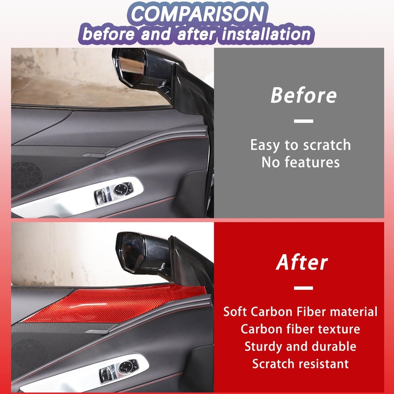 Inner Door A Pillar Lower Panel Anti-Scratch Protection Cover Trim