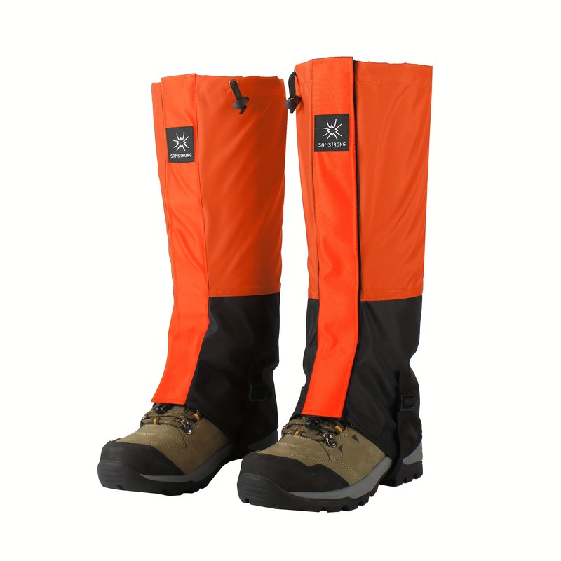 Waterproof Hiking Leg Gaiters for Snow, Sand and Mud Protection,