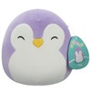 Squishmallows Original Peluche de 19 cm- Elle le Pingouin Violet