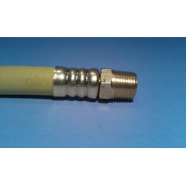 Goodyear USA 5' 3/8" 250 PSI Oil Resistant Rubber Air Hose Pigtail Whip 3/8 NPT