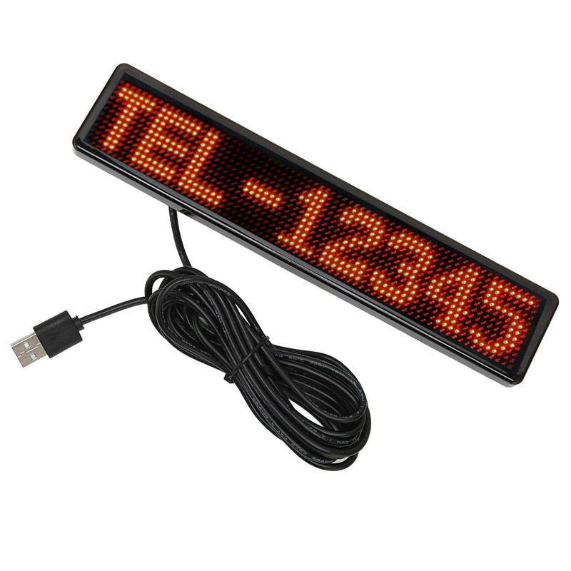 LED Matrix Panel 12x72 Dots Bluetooth APP Control Programmable Scrolling