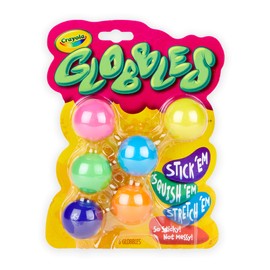 Crayola Globbles, Squish & Fidget Toys, Gift for Kids, 6Count, Multicolor