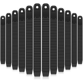 Knitgrip 12 Pcs Snowboard Ankle Ladder Strap Binding 7.8 x 0.8 Inch Black Snowboard Straps Parts for Shoes Bindings Accessories Replacement Men