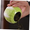 Gatuida Chinese Cabbage Shaped Ceramic Tea Canister with Lid Elegant