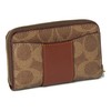 Coach Small Zip Around Card CASE, B4/Tan Caramel
