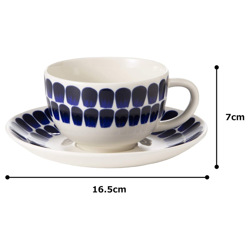 Arabia 1054176 24h Tuokio Cup & Saucer, Approx. 9.2 fl