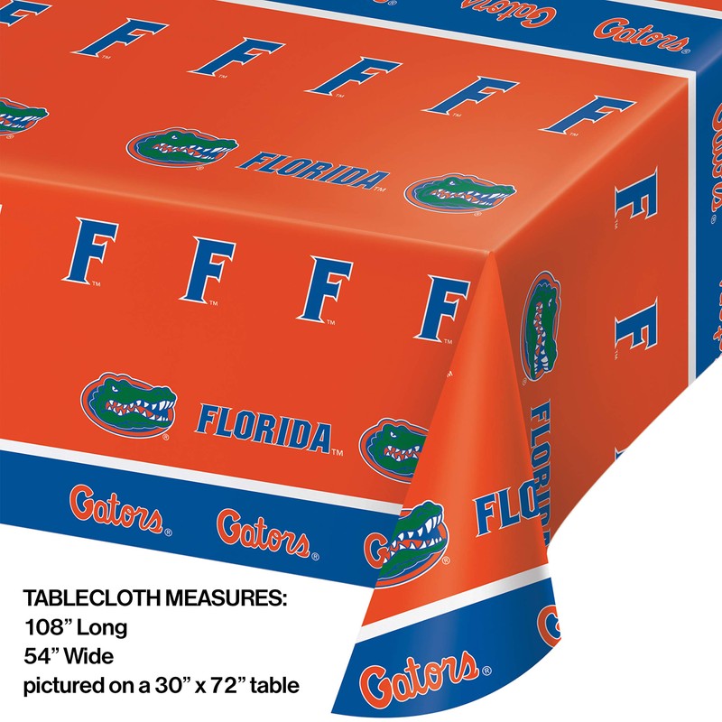 Creative Converting University of Florida Plastic Tablecloths, 3 ct
