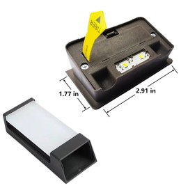 Yotopow Luz solar de repuesto para luces de valla al aire libre y luces de pared, insertos de luz solar, 10 lúmenes, impermeable (paquete de 4)