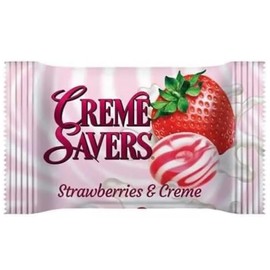 Creamy Delight Hard Candy | Original Classic Creamy Delight Individually Wrapped Candies | The Taste of Fresh Strawberries or Orange Swirled in Rich Cream | (4 - Pack, Strawberry & Orange)