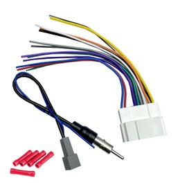 Radio Wiring Harness with Antenna Adapter Compatible with Acura 1999-2008/Honda 1999-2008/Suzuki 1998-2011, Stereo Installation Wire Harness Kit Aftermarket Stereo CD Player Receiver Wire Adapter